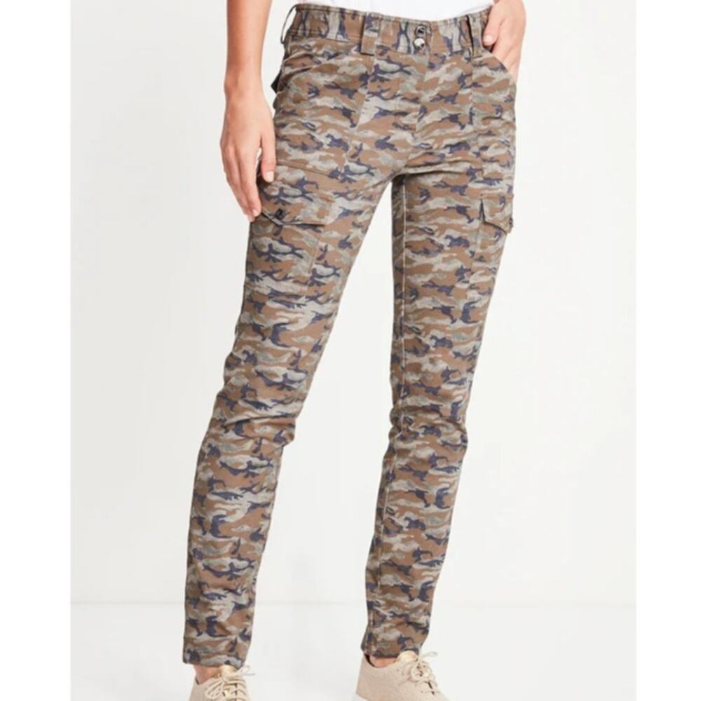 ANATOMIE Camo Karo Cargo Pant Camouflage Brown Green Casual Women's XS